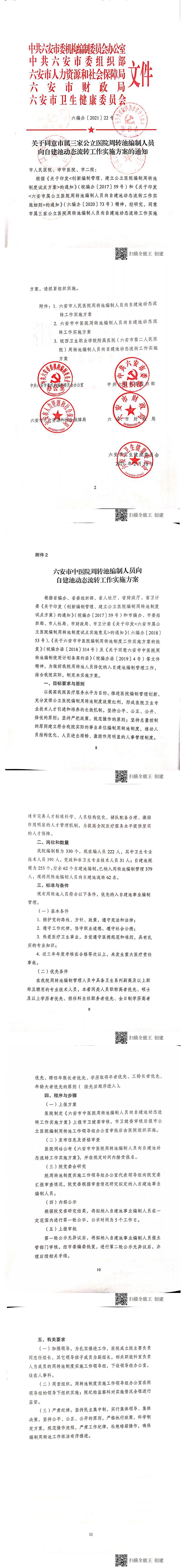 六編辦〔2021〕22號關于同意市屬三家公立醫(yī)院周轉(zhuǎn)池編制人員向自建池動態(tài)流轉(zhuǎn)工作實施方案通知（中醫(yī)院）_0.jpg